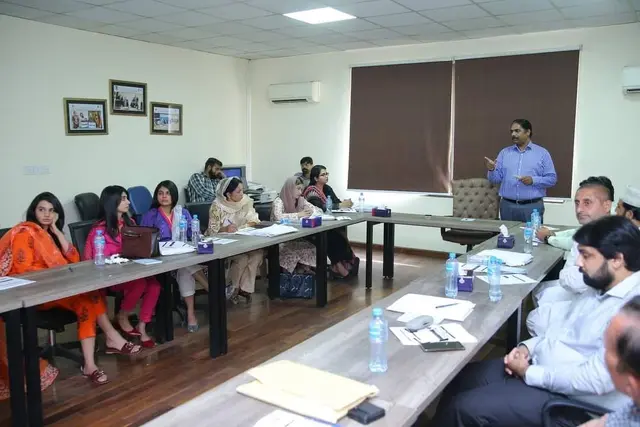 Staff training session